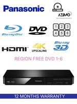 Panasonic DMP-BDT180 3D 4K FLAC multi region DVD 1-6 Blu-ray Player Warranty
