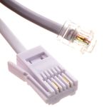 3m BT to Modem RJ11 Cable Dialup/Sky - 2 wire - [005657]