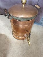 Copper Water Urn. 41cm High x 28cm Dia.