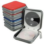 40 CD DVD Carry Case Cover Disc Storage Holder CD Sleeve Wallet Ideal for In Car