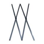 2 X Cross Bar 98cm Replacement Spare Part for Pop Up Gazebo Grey