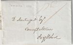 JAMAICA: Unpaid cover Kingston to Campbeltown Scotland, 1832, contents.
