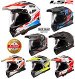 LS2 MX702 Pioneer EVO Motorcycle Adventure Helmet Enduro Off Road Supermoto Dual