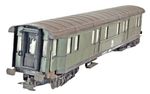Express Train OO/HO Gauge DB Green Pw4üe Baggage Luggage Coach Rollings Unboxed.