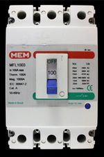 MEM 100 MCCB TRIPLE POLE 25kA MFL1003