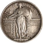 1917-P Type 1 Standing Liberty Quarter