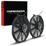 DIRENZA 14 INCH 12V 80W CAR ENGINE STRAIGHT COOLING RADIATOR INTERCOOLER FANS