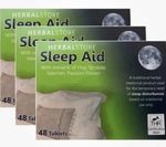 Sleep Aid Herbal Store 48 Tablets x 3 Pack (144 Sleeping Tablets) for Insomnia