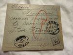 1916 Russia Millitary Censored Stampless Cover To Denmark