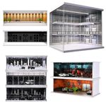 Diorama Showroom 1:64 Scale Diecast Car Parking Lots Model with LED Lighting UK