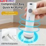 Portable Compressed Bag Air Pump Rechargeable Vacuum Bag Suction Pump Travel