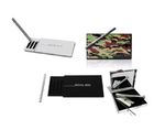 Royal Box Black discreet tool kit / Deluxe set with mirror and metal straw tube