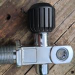 Vintage Luxfer Chrome Scuba Cylinder Valve 1990 with cap