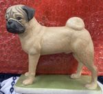 DLM Pug Standing Ornament Figurine  Dog 3 Inch Tall Approx