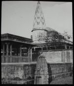 Glass Magic Lantern Slide SARNATH BANARAS C1890 OLD VICTORIAN PHOTO INDIA 