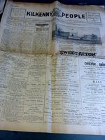 Old newspaper The Kilkenny People 1934 Ireland Irish Ephemera