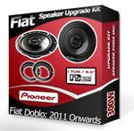 Fiat Doblo Front Door Speakers Pioneer 5.25" 13cm car speaker kit + Pods 250W