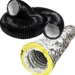 Flexible Ducting - Black Combi or Acoustic Insulated,  4” 5” 6” 8” 10” 12 inch