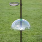 Universal Squirrel Baffle Clear Dome Bird Feeder Protection Hanging Guard Proof