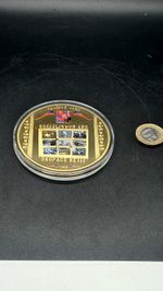 70mm Prague Spring of 1968 Gold Plated Medal Coin. Certificate of Authentication