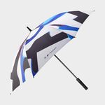 BMW M Motorsport Graphic Print Polyester Umbrella Standard/Classic White Blue