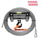Steel Rope/Cable 26m x 9.5mm, Fairlead. 3/8" Tactical Hook. For 13,500lb winch.