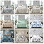 Printed 3 Piece Quilted Bedspread Comforter bed Throw Bedding and Pillow Sham