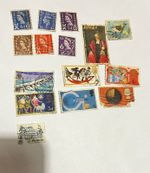 Vintage British & Commonwealth postage stamp collection.
