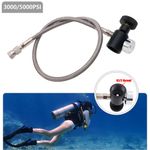 PCP Fill Adapter Fill Station with 10Inch Hose for CO2 Paintball or NitroTank