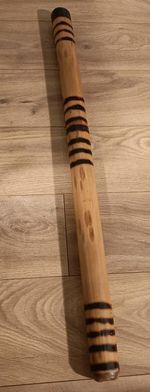 Vintage Bamboo Didgeridoo Hand Burnt Style Wind Instrument approx 38 inches 