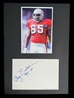 Harry Boatswain - Hand Signed White Card Picture A4 Mount - 49ers Autograph