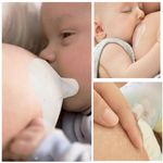 2Pcs Reusable Silicone Breastfeeding Nipple Shield Cover Protector with Case Set