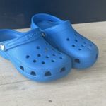 Crocs Classic Clog Unisex Kids Casual Shoes Blue Lightweight UK 13 Slip On