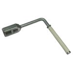 Galvanised Canal Lock Gate Windlass (Rotating Handle Boat Key British Waterways)