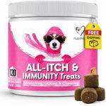 NutriPaw All-Itch Immunity Treats For Dogs - Soothe Itchy Paws, Eyes, Ears, Skin