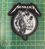 Metallica And Justice For All Mono Woven Sew Or Iron On Patch Official