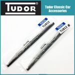 Pair Classic, MG, Triumph, Ford, Mini Stainless steel, Wiper Blades 9-14" Inch