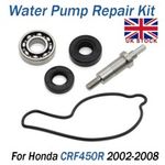 Water Pump Gasket Bearing Seal Repair Rebuild Kit For Honda CRF450R 2002-2008 UK