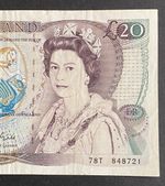 £20 Gill, Prefix 78T, William Shakespeare Twenty Pound Note, Lightly Circulated 
