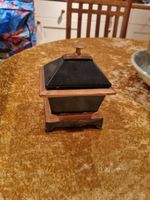 Antique Heavy Cast Iron Lidded  Tobacco Pot