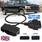 For Ford 7 Pin OBD1 to OBD2 Cable Adapter Code Reader Scanner Engine Repair Tool