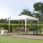 Garden Gazebo Marquee Party Tent Canopy Heavy Duty Outdoor White 2.7M Wedding