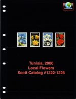 $4.75 Scott Value - 2000 TUNISIA Flowers (all 5 values) scarcer CV MNH NH UMM
