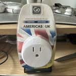 Go Travel American to UK Earthed Adaptor Plug Socket Adapter 