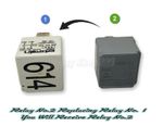 87-Audi VW Fuel Pump 4-Pin White (Replacement) Relay-614 8E0951253 Bitron 70A