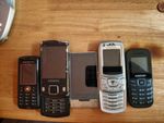 Job Lot Vintage Mobile Phones Samsung Sony Ericsson Walkman Untested Parts/Repa
