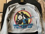 Bruce Springsteen Sweatshirt,orig.80-81 World Tour Exc.cond.(not worn) +2 badges