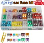 400PCS Car Blade Fuse Assortment Assorted Kit Blade Set Auto Truck Automotive