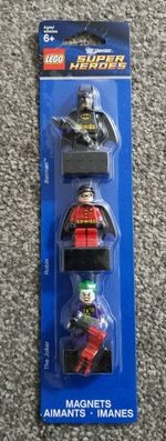 DC Superheroes Magnet Set Lego DC Comics Batman Joker Robin New & Sealed Htf 