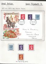 British Stamps Machin stamps and 1 Cover  - (m766)